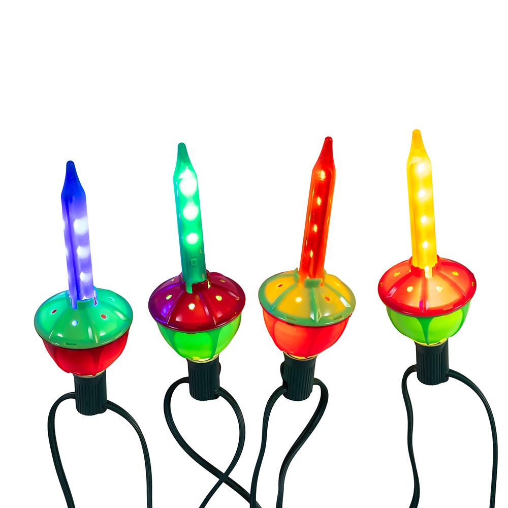 Kurt Adler UL 7-Light LED Multicolor Bubble String Light Set UL1757